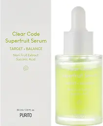Балансувальна сироватка для проблемної шкіри Purito Clear Code Superfruit Serum 30 мл - мініатюра 2