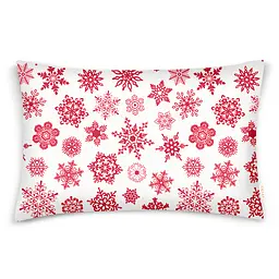 Дитяча постільна білизна фланель Cosas SNOWFLAKES CS2 110х140см (Flannel_SnowflakesRedWhite_01Snow_140) - мініатюра 4