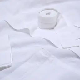 Халат-кімоно з льону Lotus Home - Madrida білий L/XL - мініатюра 6