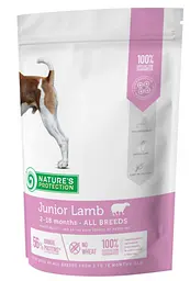 Сухий корм Nature's Protection Junior Lamb All breeds 18 кг для цуценят всіх порід з ягням