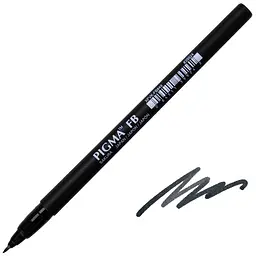 Лінер-ручка Sakura PIGMA PEN Brush FB, чорний - мініатюра 1