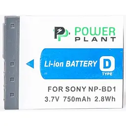 Акумулятор PowerPlant NP-BD1/NP-FD1 для Sony (DV00DV1204) [95263] - мініатюра 2