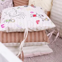 Подушки-борти MirSon Kids Time 18-300 Cream time бежеві 12 шт. - мініатюра 9