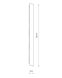 Бра, настінний світильник Nowodvorski 11883 Comma LED M 1x25W 3000K 1200Lm IP20 білий - мініатюра 5