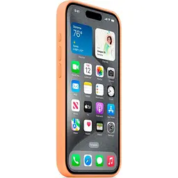 Чохол Silicone Case with MagSafe для Apple iPhone 15 Pro Orange Sorbet AAA [93265] - мініатюра 3