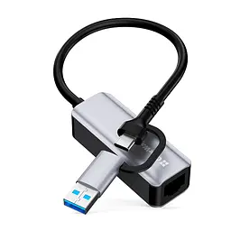 Адаптер USB-C + USB A to RJ45 Ethernet 1000Mbps ColorWay (CW-AD-CRG) - мініатюра 2
