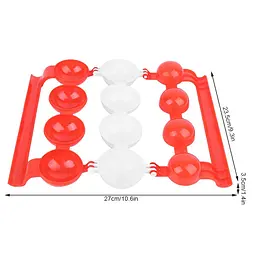 Форма для приготування фрикадельок із начинкою Stuffed Ball Maker, Kitchen Master Червоний 85830 - мініатюра 2