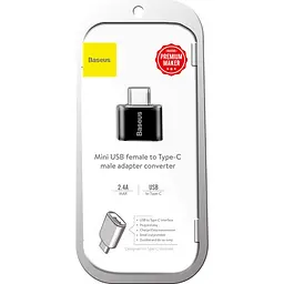 Переходник Baseus usb female - type-c male adapter converter catotg-01
