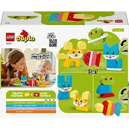 Конструктор LEGO DUPLO My First Чарівні творчі домашні улюбленці 3 в 1, 24 деталі (10477) - мініатюра 8