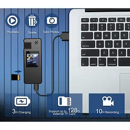 Міні-камера Vandlion A32 Digital Mini Full HD Camera Black [114481] - мініатюра 7