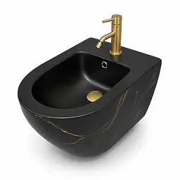 Підвісне біде VBI Vulcano black marble matt VBI-020419 - мініатюра 3