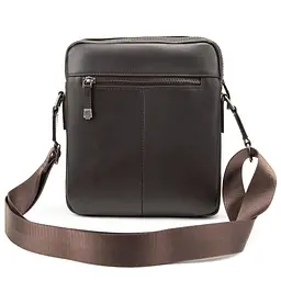 Чоловіча шкіряна сумка через плече коричнева Tiding Bag SM8-9686-4C - мініатюра 6