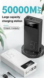 Зовнішній акумулятор Power Bank 50000mAh Black - мініатюра 4