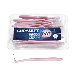 Міжзубний йоржик кутові Curasept Proxi Angle P07, ISO1 (0.7 мм, розовий), 25 шт