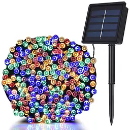 Вулична світлодіодна гірлянда Canopus Solar LED String Light 200 світлодіодів 22 метри – багатобарвний.