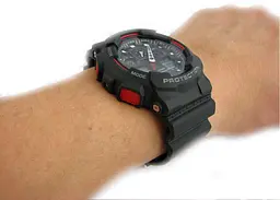 Годинники чоловічі удароміцні оригінальні наручні Японія Casio G-Shock GA-100-1A4ER з полімерним ремінцем - мініатюра 8
