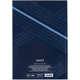 Книга записна A4 Axent Lines 96 аркушів клітка синя (8422-581-A) - мініатюра 3