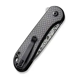 Ніж складаний кишеньковий Civivi Elementum II, (7.5 см) Damascus / Carbon Fiber & G10 - мініатюра 5