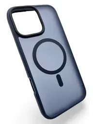 Чохол до мобільного телефона BeCover Metal Buttons Case (MagSafe) для Apple iPhone 16 Pro Max Blue (712100)
