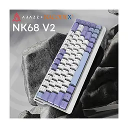 Клавіатура Ajazz NacodeX NK68 V2 Red Switch LED USB UA Purple/White/Blue (NK68-V2-R-PWB) - мініатюра 6
