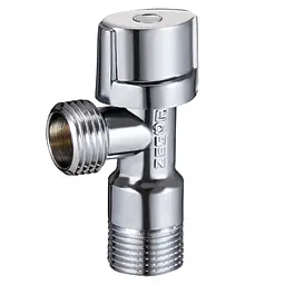 Кран кутовий приладовий Zegor FZ02 латунь 1/2"х3/4" Хром 30412