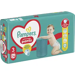 Підгузки-трусики Pampers Active Baby Pants 3 (6-11 кг) 56 шт. - мініатюра 2