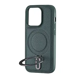 Чохол Jinduka Leather Ringo iPhone 14 Pro Green - мініатюра 4