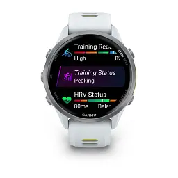 Смарт-годинник Garmin Forerunner 970, Whitestone/Amp Yellow, GPS (010-02969-11) - мініатюра 4