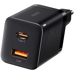 Зарядний пристрій Baseus Super Si Pro Quick Charger USB/Type-C 30W Black (CCSUPP-E01) - мініатюра 3