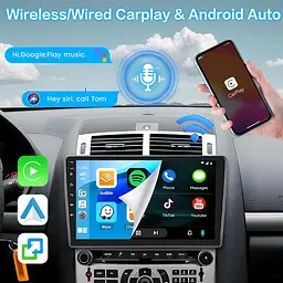 Автомагнітола Android 15 2/64GB 9" для Peugeot 407 з CarPlay - мініатюра 6