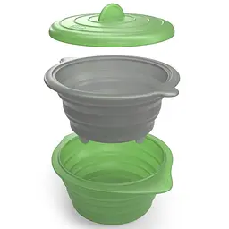 Складний силіконовий контейнер-пароварка Chicco (12437.00) - мініатюра 2