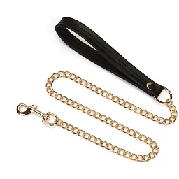 Нашийник з повідцем Liebe Seele Black Organosilicon Collar With Leash - мініатюра 2