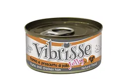 Влажный корм для котов Vibrisse tuna and chicken ham с тунцом и куриной шинкой 70 г C1018768