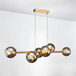 Люстра модерн Levistella 7521010-6 GD+BK