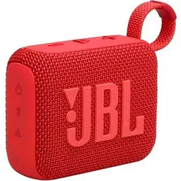 Колонка портативна 1.0 JBL Go 4 Red, 4.2 Bт, Bluetooth, живлення від акумулятора, IPX7 водонепроникна (JBLGO4RED)