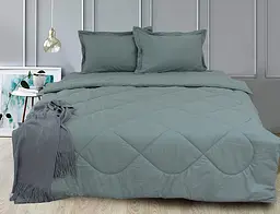 Комплект постільної білизни (Green Grey) 2-спальний TAG tekstil pbe0028609 - мініатюра 1