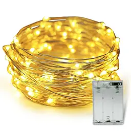 Світлодіодна гірлянда Sun Lamp Крапля Роси 100 LED 10м тепле біле світло оптом  - мініатюра 2