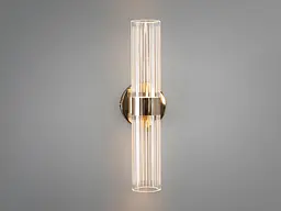 Бра настінне LED Diasha Q2/2GD, 12W, 660 лм, 34 см, золоте, акриловий плафон, сучасний стиль для дому - мініатюра 3