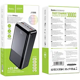 Портативна батарея - зовнішній акб Hoco J108B Universe 22.5W 30000mAh чорний - мініатюра 6