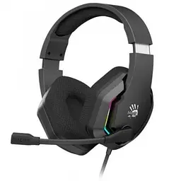 Навушники Bloody G260 чорний ігрові мікрофон 7.1 віртуальний звук підсвічування 7 кольорів USB