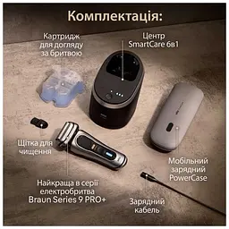 Електробритва Braun Series 9 9577cc Wet&Dry (80719176) - мініатюра 5