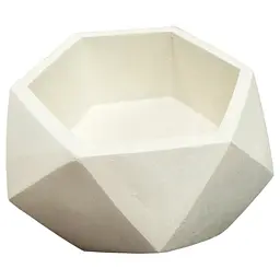 Гіпсове кашпо ЗІРКА «Великий багатогранник» GK-10-polyhedron
