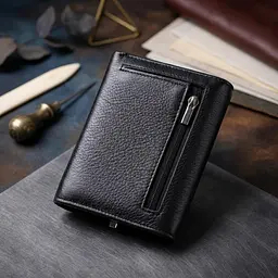 Симпатичний жіночий гаманець із монетницею з натуральної шкіри ST Leather 19481 чорний - мініатюра 4
