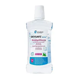 Ополіскувач для ротової порожнини Miradent Oxysafe Active+F з активним киснем 500 мл - мініатюра 4