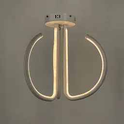 Стельова біла LED люстра на три завитки | Арт. 9979/3 | Line F - мініатюра 6