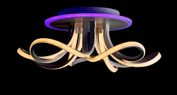 Люстра стельова LED Splendid Ray L78586/5, 160W, білий, сучасний стиль з пультом - мініатюра 3