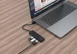 Хаб USB UHB-U3P4P-02, Black Gembird teh0023483 - мініатюра 3