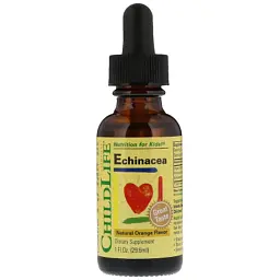 Трави ChildLife Рідка ехінацея для дітей з апельсиновим смаком, Echinacea (CDL-10100)