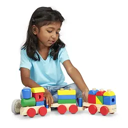 Дерев'яний поїзд з кубиків Melissa&Doug (MD572) - мініатюра 5