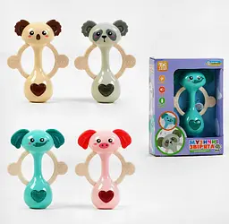 Брязкальце на батарейках Limo Toy “Музичні звірята” TK - 51625 "TK Group", 4 кольори, озвучування українською